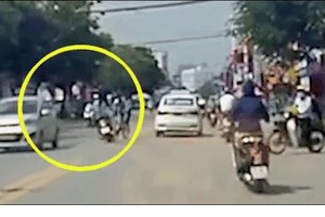 Video: Nữ sinh phóng xe tốc độ "bàn thờ" gây tai nạn