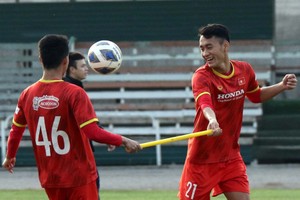 U23 Việt Nam tập buổi đầu tiên ở Kyrgyzstan