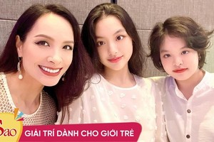 Thúy Hạnh 'tụt hạng nhan sắc' trước 2 ái nữ trổ mã xinh đẹp