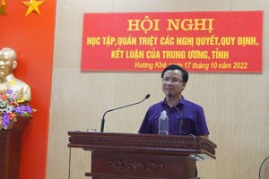 Hà Tĩnh: Bí thư huyện Hương Khê được điều động làm Giám đốc Sở TN&MT