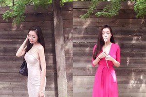 Ngắm vẻ nuột nà của hot girl Elly Trần ở trời Tây