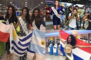 Thí sinh Miss Universe 2016 rầm rộ lên đường đi thi