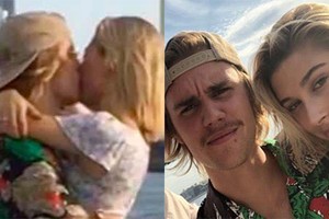 Chia tay Selena Gomez, Justin Bieber hôn đắm đuối tình cũ Hailey Baldwin