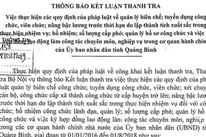 Đặc cách vào công chức sai quy định: Bộ Nội vụ đề nghị thu hồi quyết định