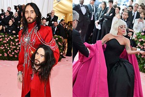 Jared Leto ôm đầu người nhân tạo, Lady Gaga 4 lần lột váy tại Met Gala