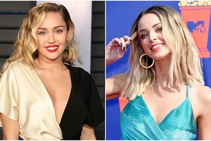 Đường cong gây mê của cô gái Miley Cyrus ôm hôn giữa scandal bỏ chồng