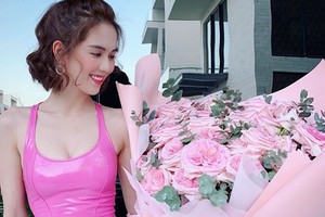 Ngọc Trinh khoe quà Valentine, có tình mới kém tuổi?