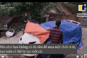 Video: Siêu xe bằng bìa giấy của thanh niên Việt Nam lên báo nước ngoài 