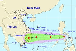 Áp thấp nhiệt đới mới khả năng mạnh lên thành bão