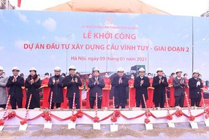 Hà Nội khởi công xây dựng cầu Vĩnh Tuy 2 hơn 2.500 tỷ đồng