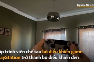 Dùng gamepad PlayStation để chỉnh đèn