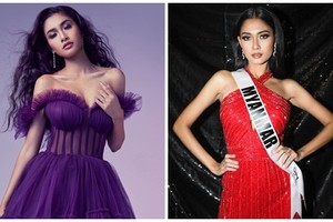 Nhan sắc Hoa hậu Hoàn vũ Myanmar lo bị truy nã hậu Miss Universe