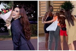 Khánh Vân không nỡ chia tay hội bạn thân hậu Miss Universe 2020