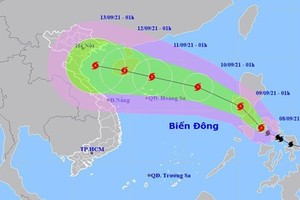 Bão Côn Sơn di chuyển nhanh, cường độ rất mạnh