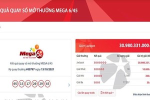 Độc đắc Vietlott 31 tỷ đồng 'nổ' vào ngày bình thường mới