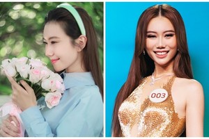 Chân dung người đẹp hát opera ở phần hô tên Miss Grand Vietnam 2023