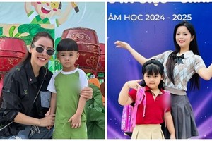 Sao Việt nô nức đưa con tới trường khai giảng năm học 2024-2025