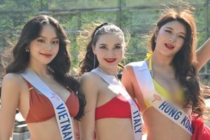 Thanh Thủy và dàn thí sinh Miss International 2024 diện bikini nóng bỏng 