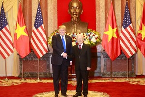 Tổng thống Donald Trump hội đàm Tổng Bí thư, Chủ tịch nước Nguyễn Phú Trọng