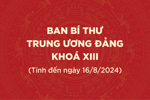 [Infographic] Ban Bí thư Trung ương Đảng khóa XIII