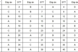 Đề thi và bài giải môn tiếng Anh thi THPT quốc gia 2016