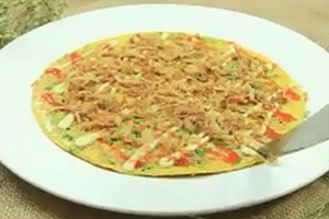 Cách làm pizza trứng hành phi ngon hết xảy