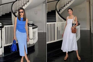 Style tối giản nhưng đài các siêu chất của Tăng Thanh Hà 