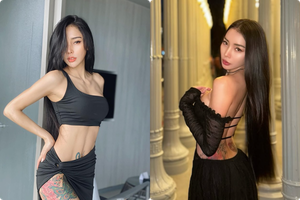 Hot girl Thái Lan diện bikini khoe hình xăm nơi hiểm hóc