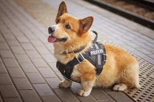 "Làm quen" chú chó nghiệp vụ Corgi siêu đáng yêu mới... về hưu