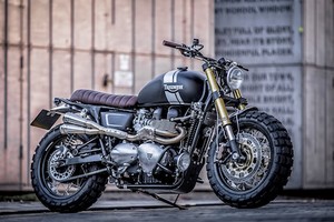 Triumph Boneville T100 độ scrambler “bánh béo” cực độc