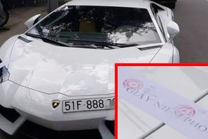 Niêm phong “siêu bò” Lamborghini Avantador giá 25 tỷ 