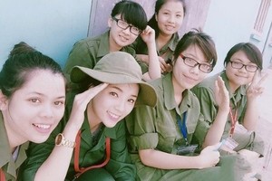 Nhan sắc Hoàng Thùy Linh, Kỳ Duyên thời sinh viên học quân sự 