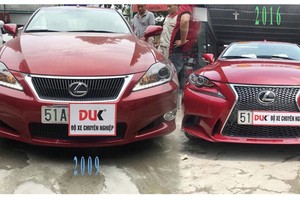 Thợ Việt "biến hình" Lexus 2009 thành 2016 như xịn 