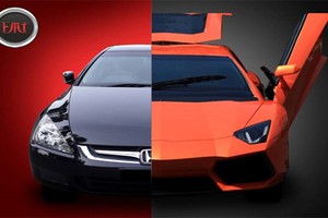 Hô biến Honda Accord cũ thành siêu xe Lamborghini "hàng khủng"