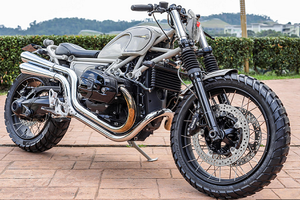 Xe BMW R NineT Scrambler độ "chất lừ" của thợ Nhật Bản