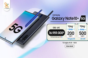 Galaxy Note 10+ 5G giá chỉ còn 16,9 triệu đồng tại Việt Nam