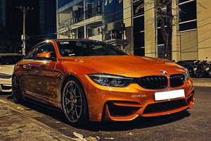 BMW M4 Coupe màu cam “độc nhất” Việt Nam xuống phố Tết Nhâm Dần