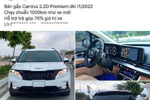 Kia Carnival 2022 lên sàn xe cũ Việt, chào bán hơn 1,3 tỷ đồng