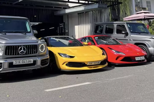 Ngắm cặp đôi Ferrari gần 50 tỷ cùng Mercedes-AMG G63 "sẹc tông"