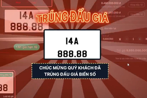 Đại gia Việt chi 8,68 tỷ đồng, tậu biển số 14A-888.88 