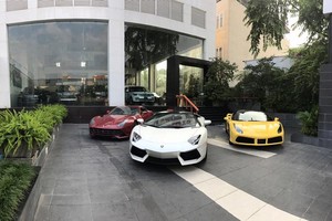 “Tam hoàng” siêu xe tiền tỷ Lamborghini, Ferrari tại Hà Nội