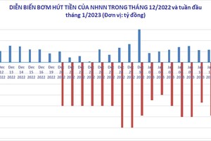 Ngân hàng Nhà nước bơm ròng tiền khi lãi suất qua đêm tăng mạnh