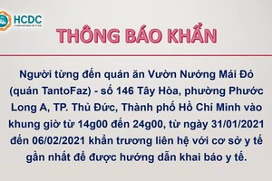 Thông báo khẩn: TP HCM truy tìm người từng đến 2 địa điểm ở Gò Vấp và Thủ Đức