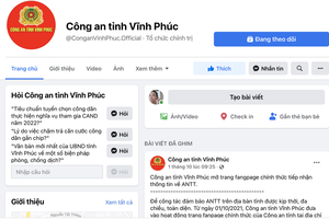 Xác định danh tính kẻ tấn công Fanpage Công an tỉnh Vĩnh Phúc