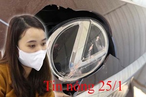 Tin nóng 25/1: Đập thủng xe của thượng tá công an vì đèn chói mắt