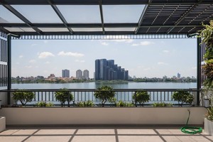 Kiến trúc tối giản và nhẹ nhàng cho căn nhà có view Hồ Tây 