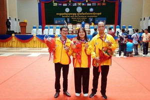 Tuyển cờ “ốc” Việt Nam có dàn người đẹp ra quân săn HCV SEA Games 32