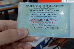 Công an cấp xã sẽ cấp biển số xe mô tô, xe gắn máy