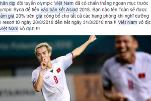 Cơn bão khuyến mãi đổ bộ khi Olympic Việt Nam vào bán kết Asiad 2018