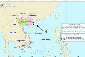 Bão số 3 vào Quảng Ninh, tâm bão giật cấp 10